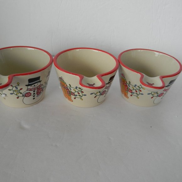 NEW  Temp-tations Holiday Set of 3 Petite Serving Bowls WINTER WHIMSY - Picture 2 of 4